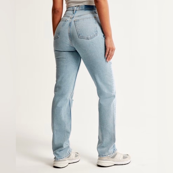 Abercrombie & Finch - Curve Love -Ultra High Rise 90’s Straight Leg Jean- - Picture 6 of 11